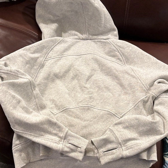 Lululemon Athletica Light Gray Women's Zip Up Sweater - Picture 5 of 5